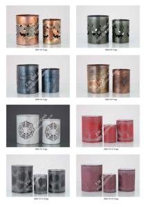 Portavelas de Metal de diseño antiguo más vendido con corazón y gato rústico Tea-Light Votive Home Decor Trendingアイイテン - Product Image 3