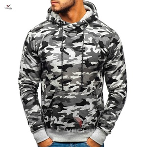 Unisex เสื้อกันหนาวกีฬากำหนดเองมีฮู้ดของผู้ชายมีลายปักสีทึบวิธีการถักกันหด - Product Image 6