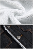 Veste d'hiver en jean doublé pour hommes, ensemble de camionneur, vêtements d'extérieur chauds, en coton, Sherpa,