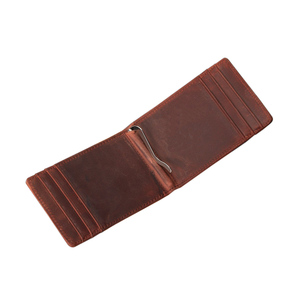 High Quality Men's Minimalist Leather Money Clips Custom ODM Multifunctional <b>Wallet</b> Slim Design RFID Feature Factory Supply - Product Image 6