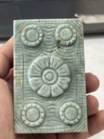 100% Birman naturel Jadéite Antique Sculpté Mobile/Support de stylo