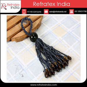 Borla de cuentas decorativas, buena borla con cuentas para muebles, suministro a granel - Product Image 2