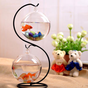 Décoration De bureau <span class=keywords><strong>Rond</strong></span> <span class=keywords><strong>En</strong></span> Fiber de Verre Goldfish <span class=keywords><strong>Aquarium</strong></span> Table Petit <span class=keywords><strong>Aquarium</strong></span> - Product Image 5