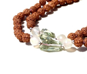 Vente chaude Premium Fabriqué À La Main 8mm 108 Facettes Multi Pierre De Lune Perles Yoga Mala Collier avec Perle pour Fête et Cadeau - Product Image 4