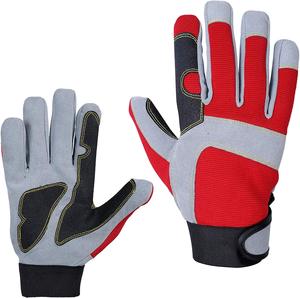 Guantes de trabajo ligeros de cuero de cabra para construcción Industrial, guantes de seguridad flexibles para pantalla táctil con revestimiento de látex - Product Image 3