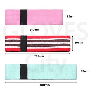 City Yoga antideslizante gimnasio Fitness banda de goma ejercicios guantes personalizados duraderos transpirables protección profesional trenzada - Product Image 2