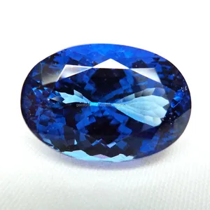 Natural Tanzanite Jewelry Gemstone Oval Cushion Faceted 12X10M Tanzanite Loose Natural Gemstone Top Grade Quality Blue Tanzanite