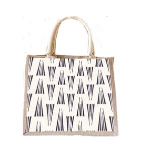 กระเป๋าปอกระเจาขนาดใหญ่เป็นมิตรกับสิ่งแวดล้อมพิมพ์ลายทันสมัยกระเป๋าออกแบบได้ตามต้องการผลิตในอินเดียตะวันตก - Product Image 1