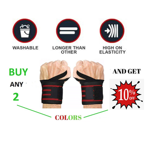Gym Workout Wear <b>Weight</b> Lifting Wrist Wrap Custom Logo Cross <b>Training</b> Wristband Gym Accessories - Product Image 4