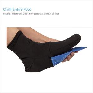 पुनः प्रयोज्य गर्म और ठंडे जेल आइस पैक चप्पल फ्रीजस्टेबल बर्फ के मोजे के लिए पैरों की एड़ी के लिए सूजन वाले बर्फ मोजे - Product Image 5