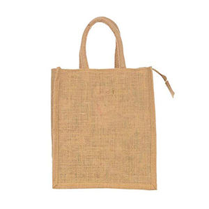 Best Quality Jute <b>Bag</b> New Designed Multipurpose Printed Jute <b>Bag</b> With <b>Zip</b> Handmade Jute <b>Bags</b> from indian manufacturer - Product Image 5