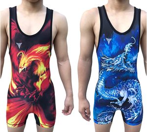 Combinaison de sport en spandex/coton sublimé sur mesure, à séchage rapide et respirante, pour la lutte - Product Image 3