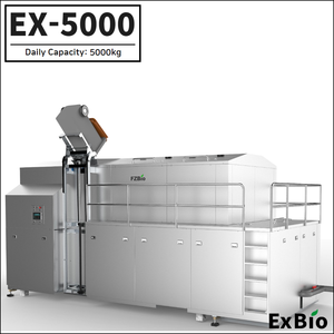 ExBio Stainless Steel Food <b>Waste</b> Disposer Industrial Kitchen Processor PLC Control High Volume Treatment Machine - Product Image 3