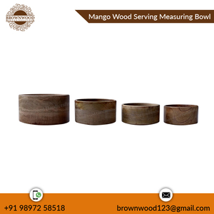 Hot Selling <b>Mango</b> <b>Wood</b> Salad Serving Measuring <b>Bowl</b> Top Quality Elegant Design Perfect for Serving &Measuring Food at Best Price - Product Image 2