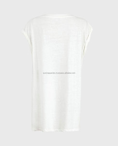 T-shirt de luxe pour femme 100 % coton grandes tailles Fabricant de vêtements OEM ODM Faible MOQ - Product Image 3