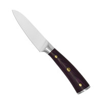 Ensemble de couteaux de cuisine bloc ensemble de couteaux de cuisine professionnel en acier inoxydable avec manche en bois OEM impression personnalisée forgé ensemble