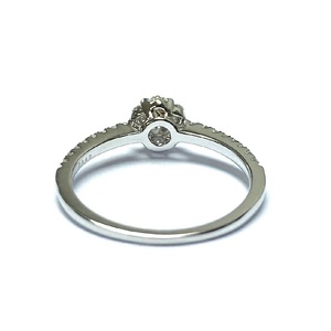 Hot Selling Classic Wedding Party Anniversary Design 18k Solid White Gold High Quality Brilliant Cut Diamond Cluster Small - Product Image 3