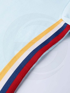 Camiseta lisa de poliéster y algodón suave para mujer, Camiseta con estampado de logotipo personalizado, estilo elegante, venta al por mayor - Product Image 2