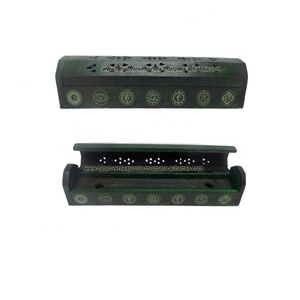 Wholesale Custom Wooden Seven Chakra Printed Carved Coffin <b>Incense</b> Ash Catcher for <b>Incense</b> <b>Stick</b> and Cone <b>Holder</b> At Good Prices - Product Image 1