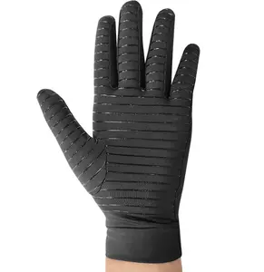 OEM/ODM Cotton Women Men Work Pain Relief Gaming Typing Fingerless Gloves for Women Men Rheumatoid Arthritis Compression Gloves