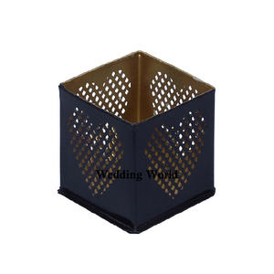 Portavelas de grabado de Metal, soporte votivo decorativo de lujo con forma redonda, venta al por mayor, novedad - Product Image 5