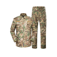 Combinaison tactique de chasse en plein air unisexe en gros, camouflage respirant, tricotée, avec chemise à manches longues et pantalon