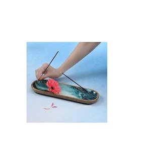 Porte-encens imprimé étoile d'encens en bois naturel pour forme de pâte pour produit de grande taille et fait main - Product Image 3