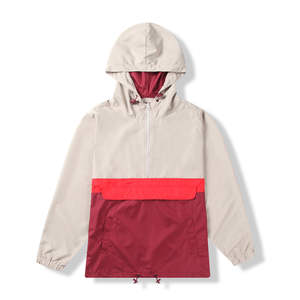 Belle veste coupe-vent personnalisable et légère à fermeture éclair pour hommes imperméable de grande taille avec col à capuche imprimé - Product Image 1