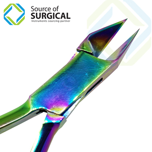 Cortauñas Profesional para Pedicura de Alta Calidad, Acero Inoxidable Multicolor, Abertura de Mandíbula Ancha, Quirúrgico SOS-35817 para Uñas Encarnadas - Product Image 4