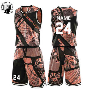 Uniforme de basket-ball pour hommes adultes avec logo personnalisé sur le devant, 100% polyester, séchage rapide, respirant, taille plus, sans manches, fermeture à cordon - Product Image 6