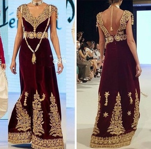 -DESIGNER--NEW--BRIDAL---CAFTAN-robe élégant-embellie travail-pour-fête-usure et de mariage-2021 - Product Image 3