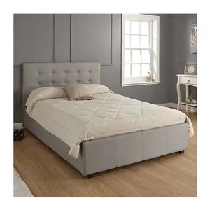 Легкая стильная практичная тканевая кровать Regal, серого цвета, оттоманка большого размера