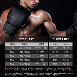 Production 14OZ Fitness Professional Punching Training PU Boxing Gloves - Product Image 5