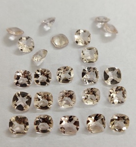 Natural <b>Peach</b> Color Morganite Cushion 4 mm to 10 mm Faceted Excellent Quality - Loose Morganite - Product Image 5