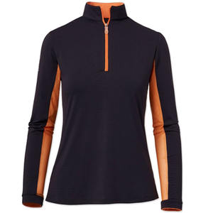 Cool Colors Horse Riding Front Zipper Manches longues Hauts de course de haute qualité Vêtements légers équestres Couche de base unique - Product Image 4