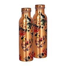 Botella de Agua de Cobre Personalizada con Impresión, Beneficios para la Salud, Yoga y Ayurveda |   Hervidor de Agua Ecológico 100% Cobre Puro - Product Image 3