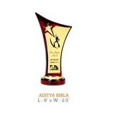 Trofeo metálico de gran tamaño, dorado personalizado, para Winner, fútbol, Grillo, Campeonato, de Metal, Logo personalizado, embalaje personalizado - Product Image 3