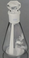 Fiole conique en verre borosilicate transparent de qualité supérieure de la marque AARK, bouchon interchangeable, 100 pièces, équipement de laboratoire OEM, garantie 1 an