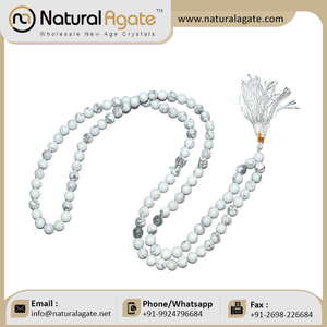 Howlite 108สายประคำ Jap มาลาจากอินเดีย - Product Image 2