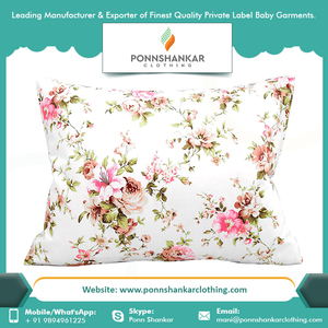 De paño del bebé almohada cubierta tamaño orgánica de algodón suave diferentes diseño y Color bebé funda de almohada para bebé dormir - Product Image 5