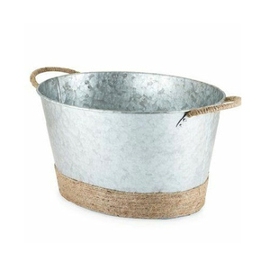 Wholesale <b>Planter</b> Trending Decorative Brown Color Set of Three Greatest Quality <b>Metal</b> very long tim use manufacturer in india - Product Image 3