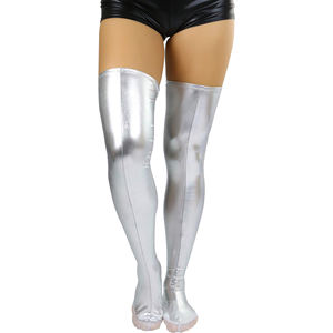 Chaussettes de mollet blanc brodé fleur petite marguerite chaussettes pour femmes avec petites chaussettes en cuir bas tendance - Product Image 2