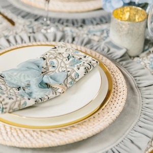 Assiette de présentation en rotin en forme de fleur, la moins chère en gros, en provenance du Vietnam - Product Image 6