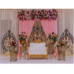 กรอบฉากหลังงานแต่งงานทรงรี ดีไซน์หรูหรา สำหรับเวทีงานแต่งงาน กรอบฉากหลังทันสมัยมีสไตล์ สิงคโปร์ - Product Image 1