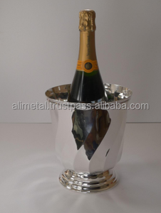 Seau à Champagne moderniste personnalisable en acier inoxydable, refroidisseur de vin ou baignoire à glace pour les fêtes en plein air - Product Image 6