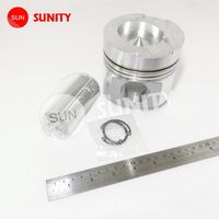 TAIWAN SUNITY Pasador de Pistón de Acero de Excelente Calidad 4LA OEM 119181-22081 para Motor Diésel Marino Yanmar 4LH, Piezas ISO9001 Plateadas