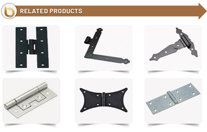บานพับประตูรูปตัวทีขนาดกลาง150มม. บานพับประตูทำจากเหล็กอ่อน - Product Image 3