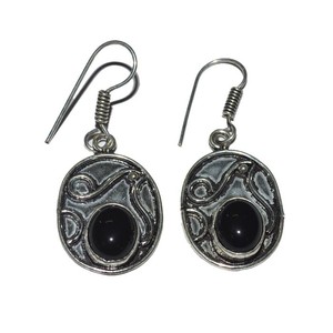 Agate noire Mode Boucles D'oreilles à vendre - Product Image 1
