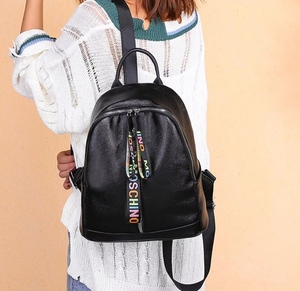 2020 new fashion design <b>college</b> school girls pure leather <b>backpack</b> cross body high quality custom logo new design - Product Image 2