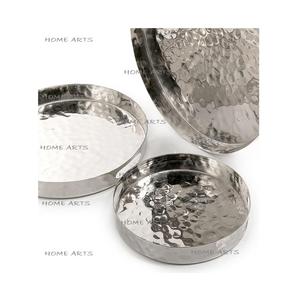 Fantastic Design <b>Chocolates</b> Dates Tray In Aluminium Round Shape Food Serving Tray For Table Top Accessories - Product Image 4